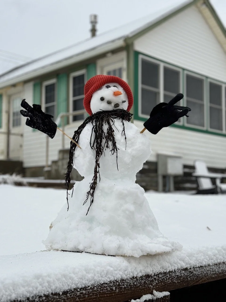 snowman at days cottages